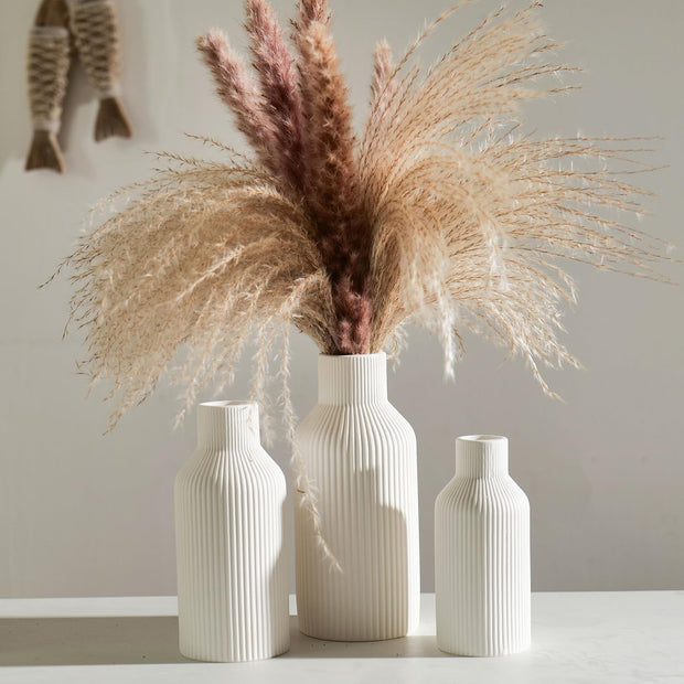 White Ceramic Flower Vase