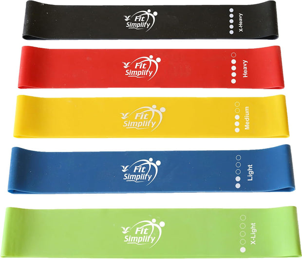 Resistance Exercise Bands with Instruction Guide and Bag