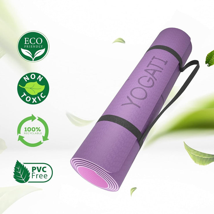 Non Slip Yoga Mats with Strap