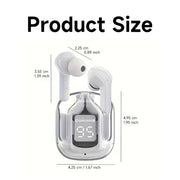 Bluetooth 5.3 Over-ear Headphones, Air31 True Wireless Stereo Hi-fi Sound Headphones, Nirkabel Headphones LED