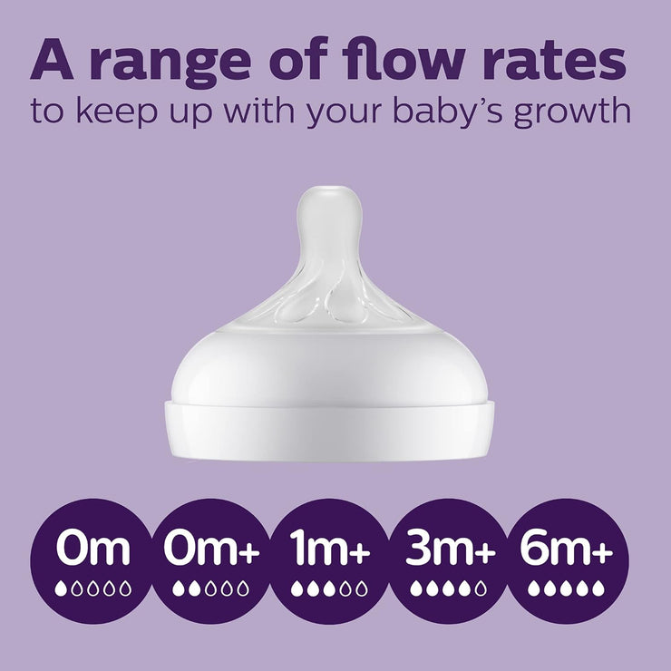 Baby Bottles with Natural Response Nipples 