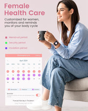 Fitness Tracker Smartwatch with Blood Pressure Monitor