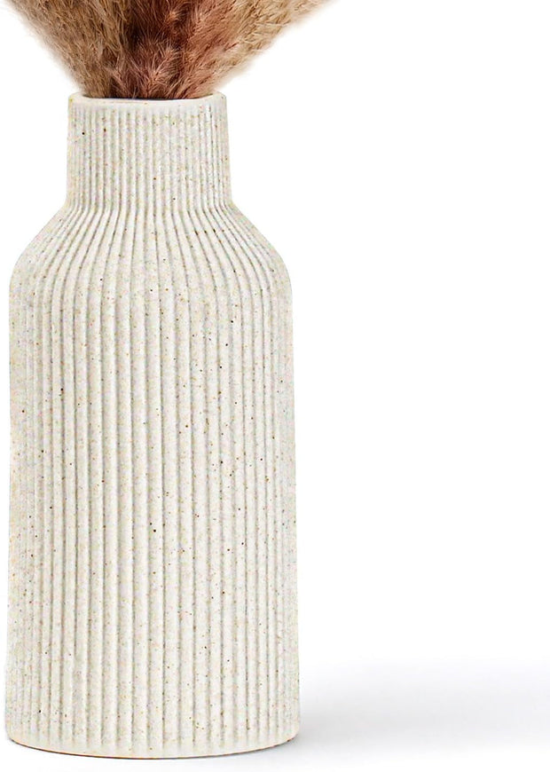 White Ceramic Flower Vase