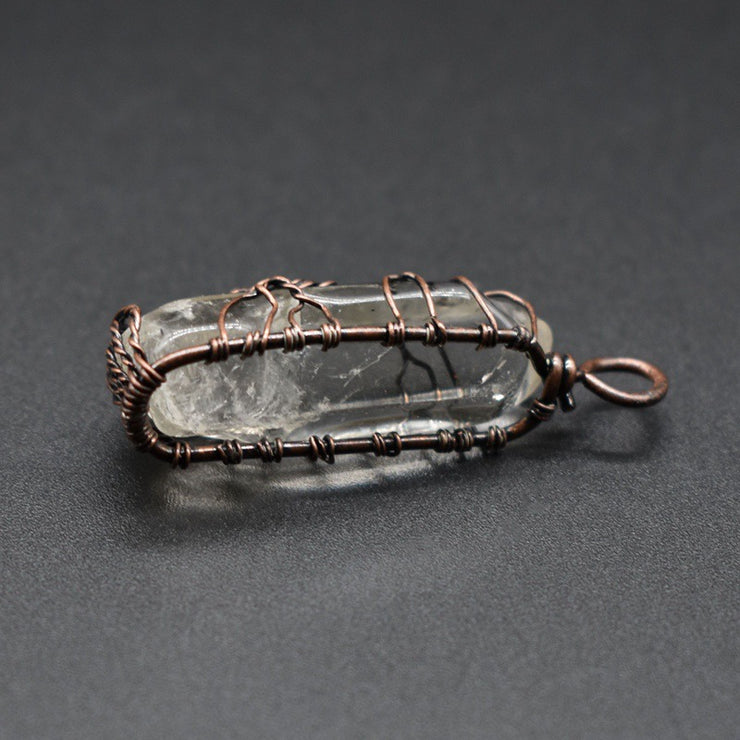 Crystal Pillar Tree of Life Pendant