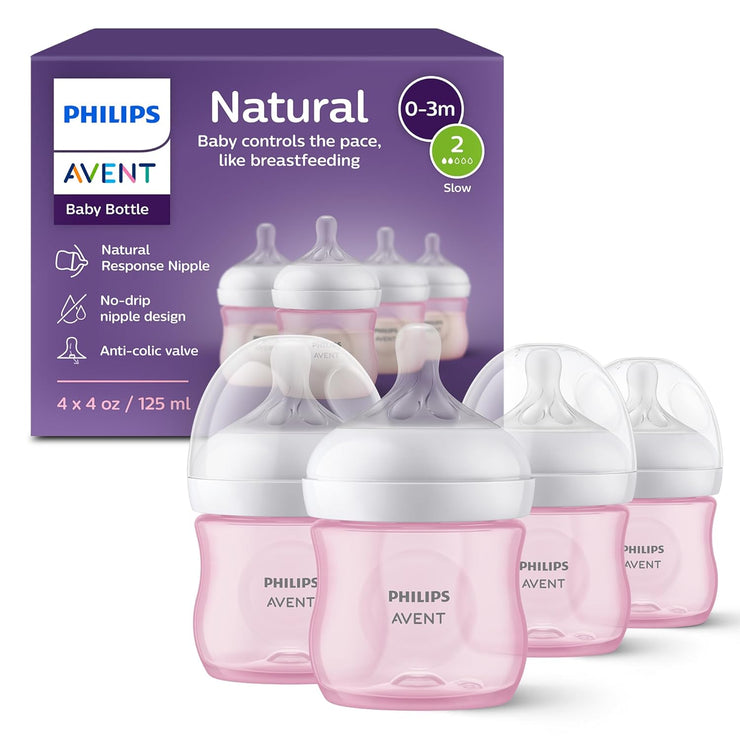 Baby Bottles with Natural Response Nipples 