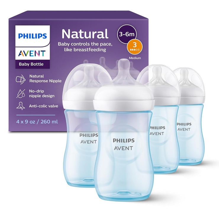 Baby Bottles with Natural Response Nipples 