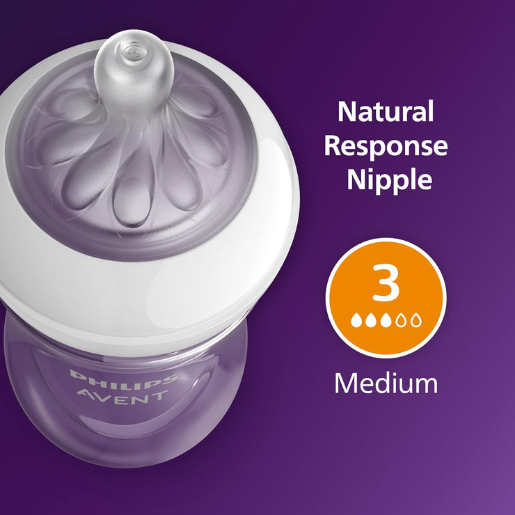 Baby Bottles with Natural Response Nipples 