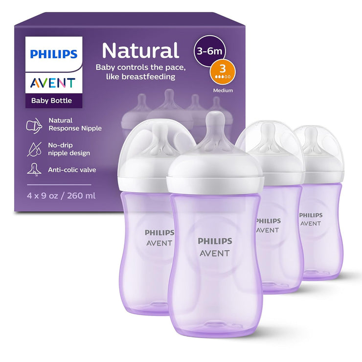 Baby Bottles with Natural Response Nipples 
