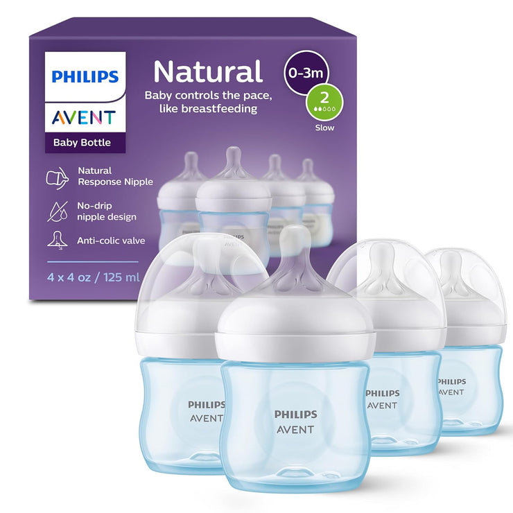 Baby Bottles with Natural Response Nipples 