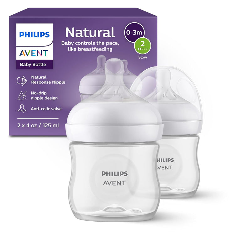 Baby Bottles with Natural Response Nipples 