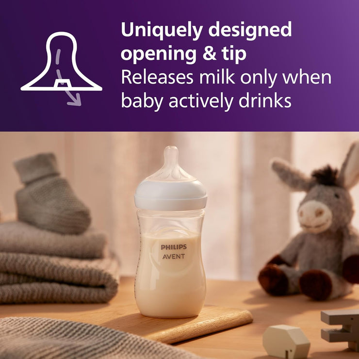 Baby Bottles with Natural Response Nipples 