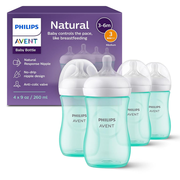 Baby Bottles with Natural Response Nipples 