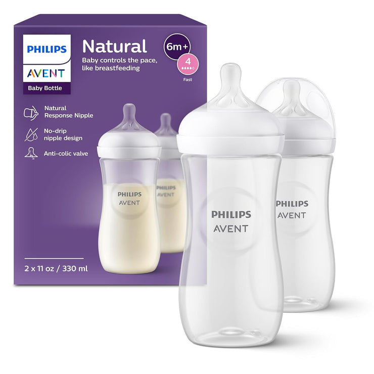 Baby Bottles with Natural Response Nipples 