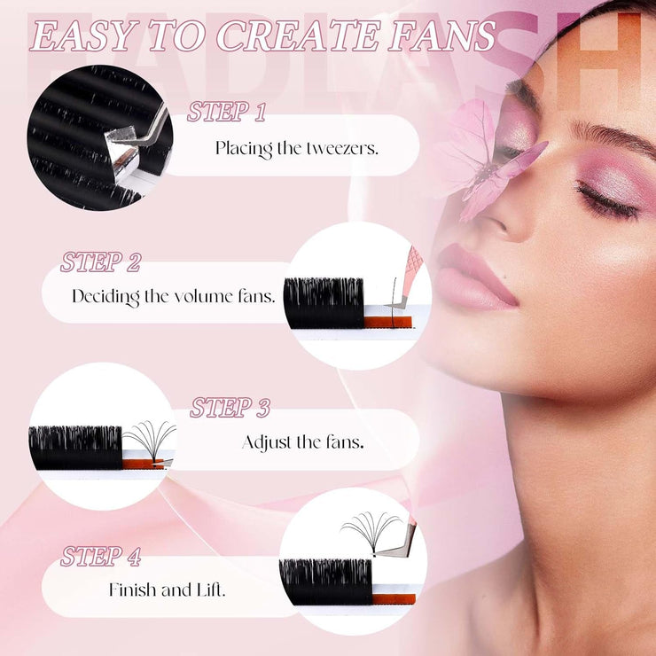 Eyelash Extensions D Curl 0.07 15-20Mm 