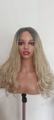 Teekayz 18-Inch Nano Sisi Braids Wig – Color 613 (Blonde)