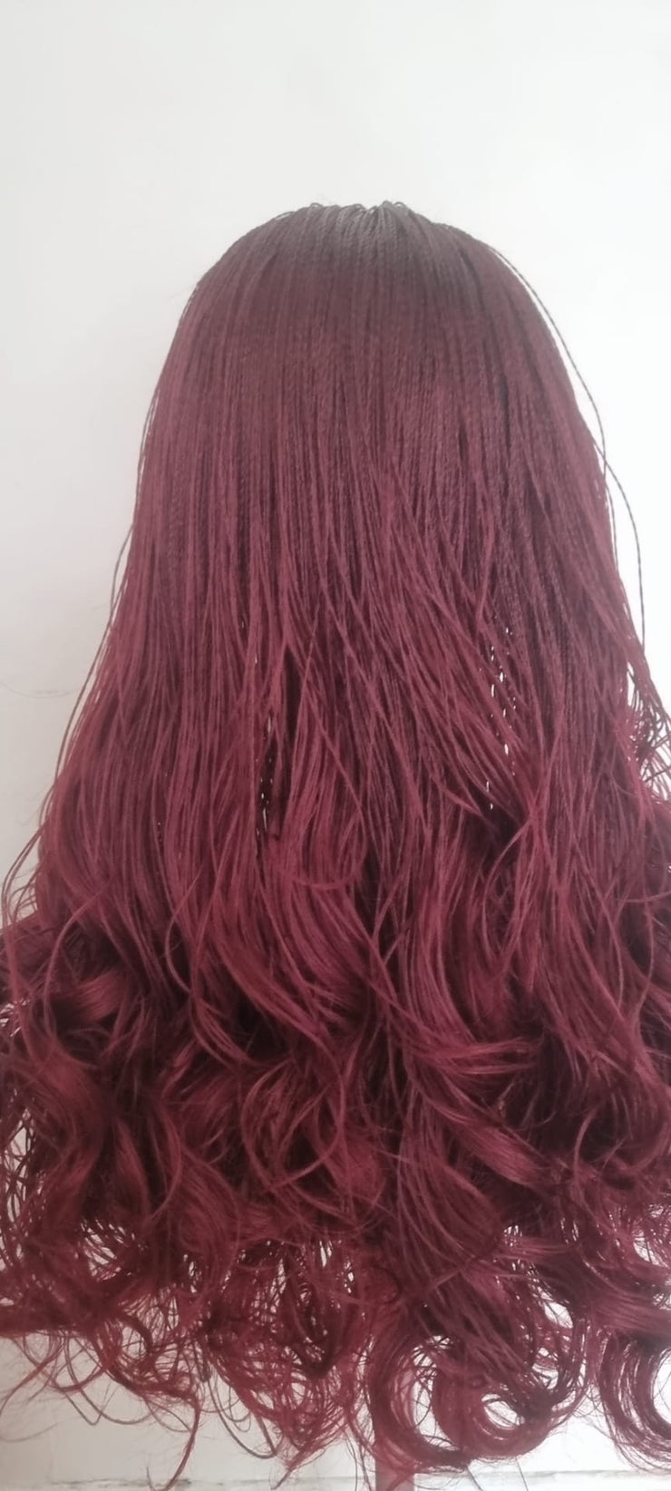 Teekayz 18-Inch Nano Sisi Braids Wig – Wine Color