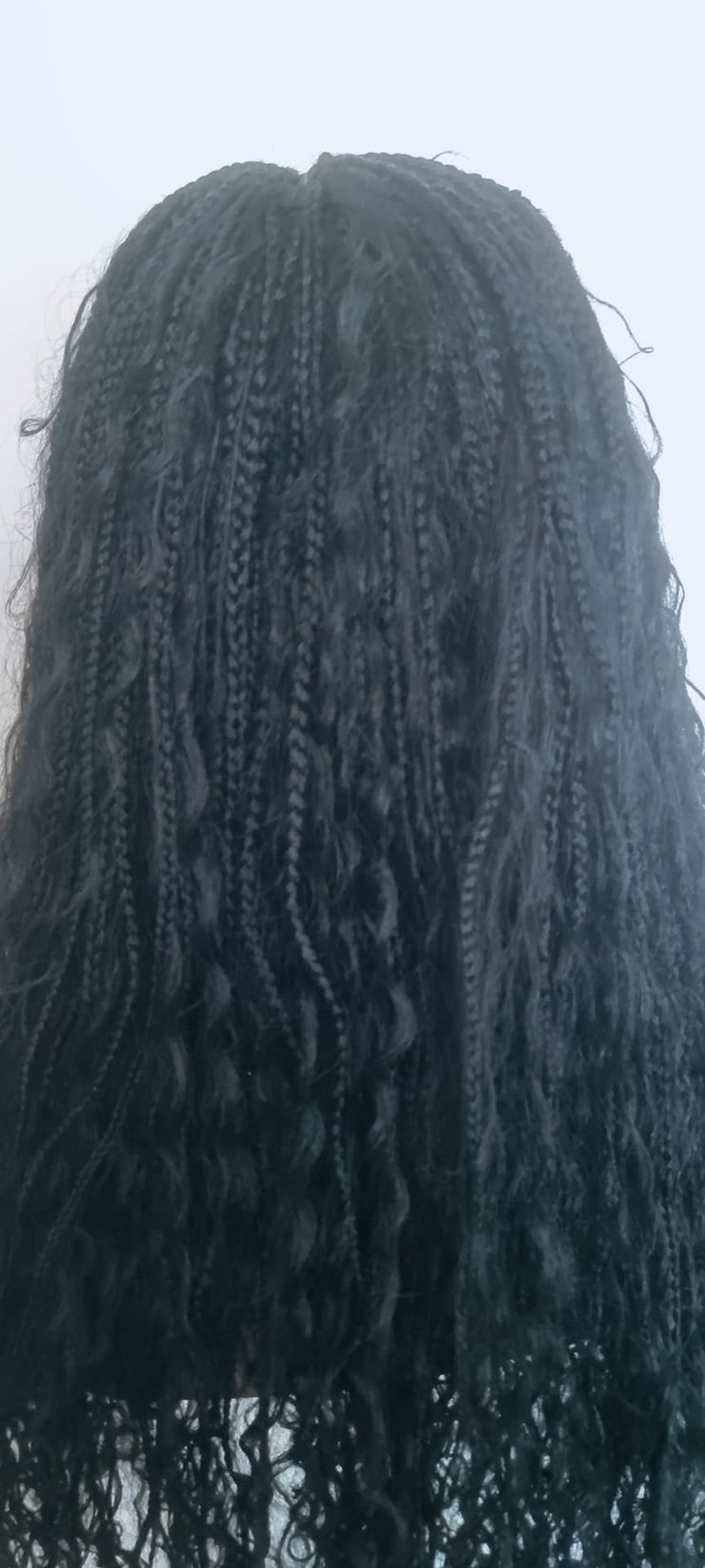 Teekayz 18-Inch Boho Braids Wig – Color 1 (Jet Black)