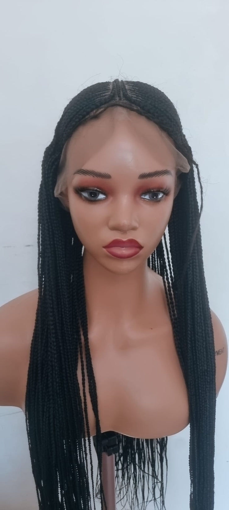 Teekayz 30-Inch Cornrow Wig – Color 1 (Jet Black)