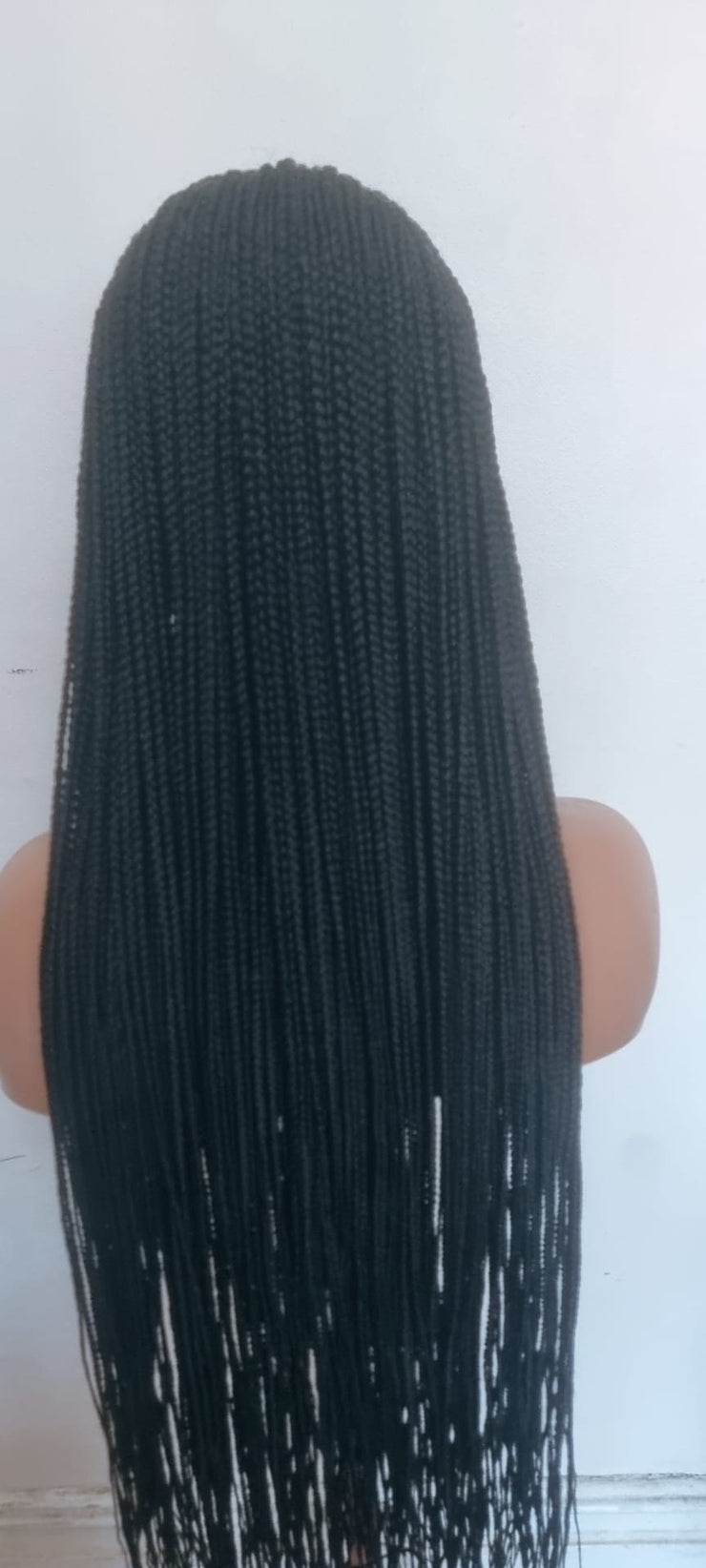 Teekayz 30-Inch Cornrow Wig – Color 1 (Jet Black)