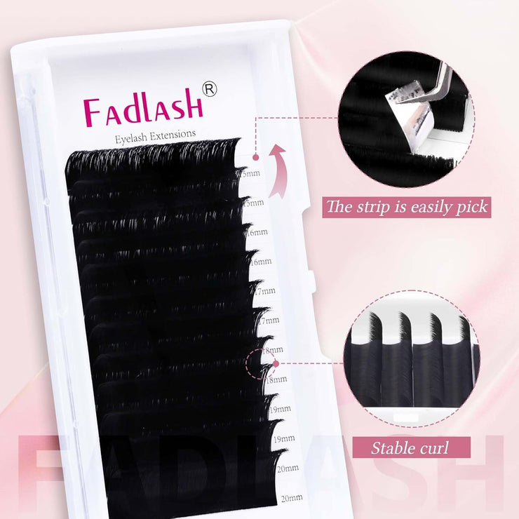 Eyelash Extensions D Curl 0.07 15-20Mm 