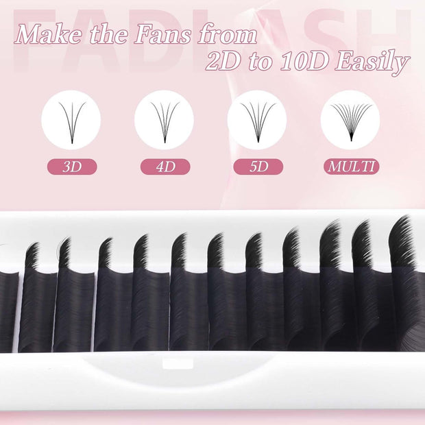 Eyelash Extensions D Curl 0.07 15-20Mm 