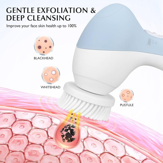   7 in 1 Silicone Face Scrubber