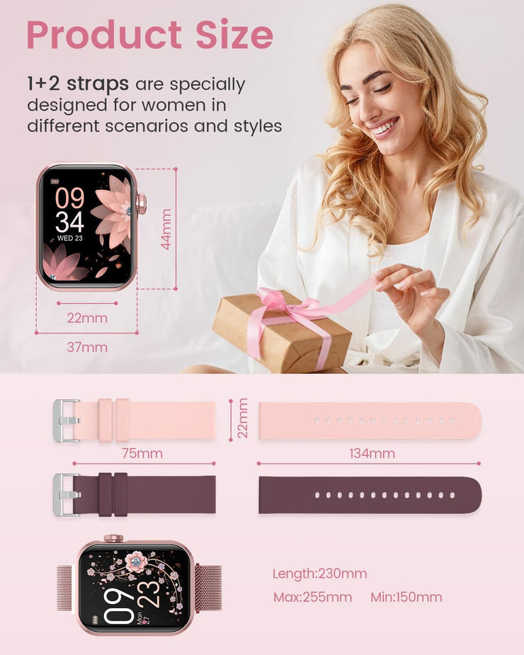 Fitness Tracker Smartwatch with Blood Pressure Monitor