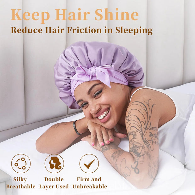 Silk Bonnet for Wavy Curly Natural Hair