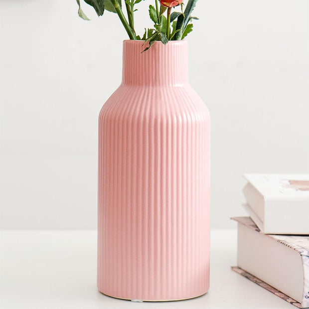 White Ceramic Flower Vase