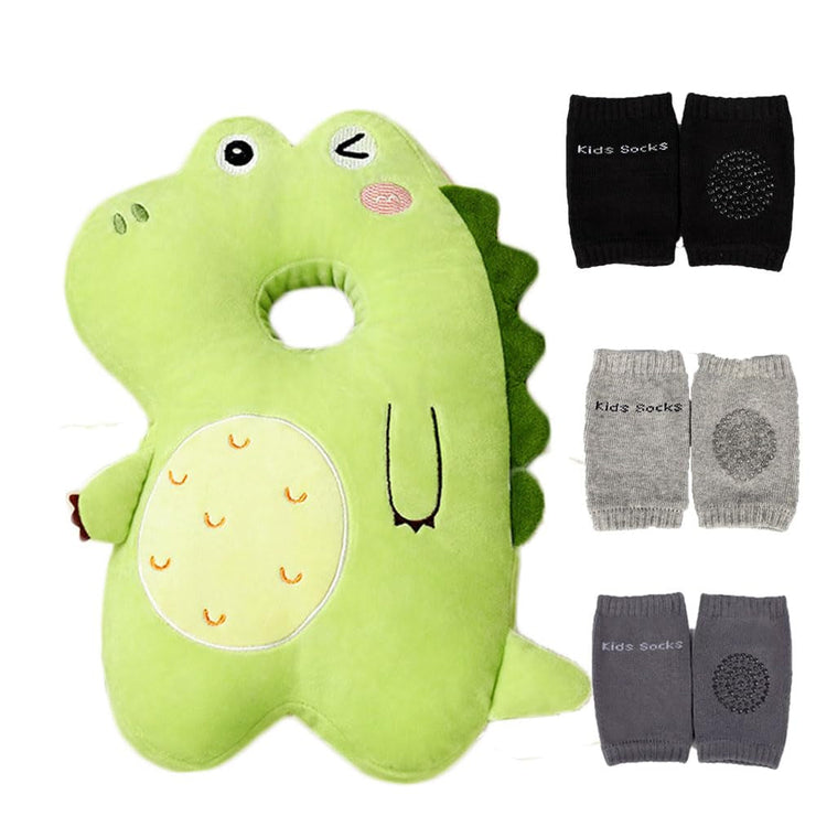 Baby Head Protector Cushion Backpack with 3 Knee Pads