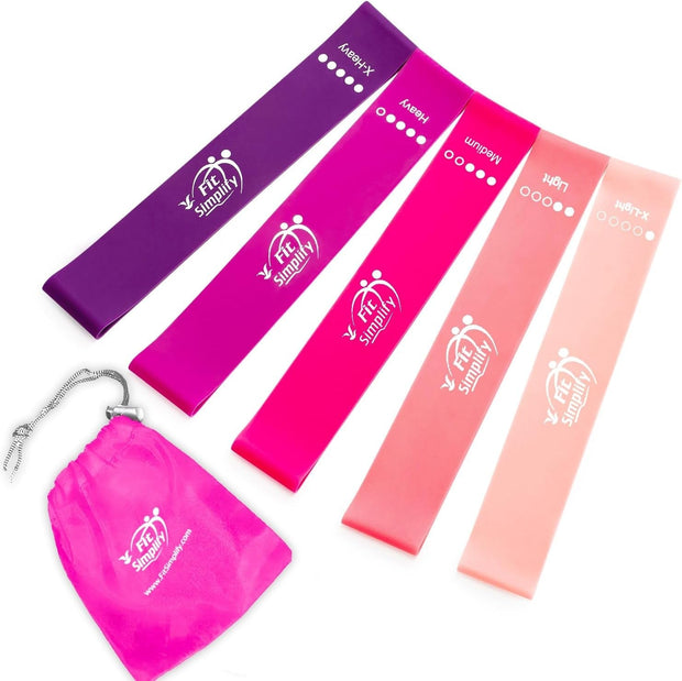 Resistance Exercise Bands with Instruction Guide and Bag