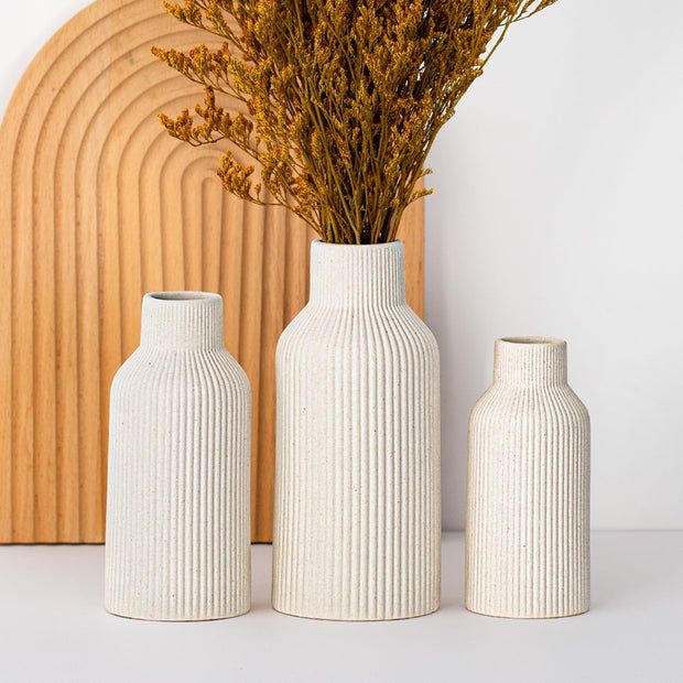 White Ceramic Flower Vase