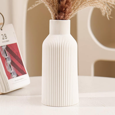 White Ceramic Flower Vase