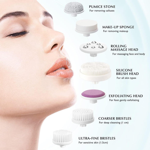   7 in 1 Silicone Face Scrubber